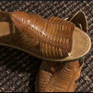 Authentic Mexican Leather Huaraches, sz 7